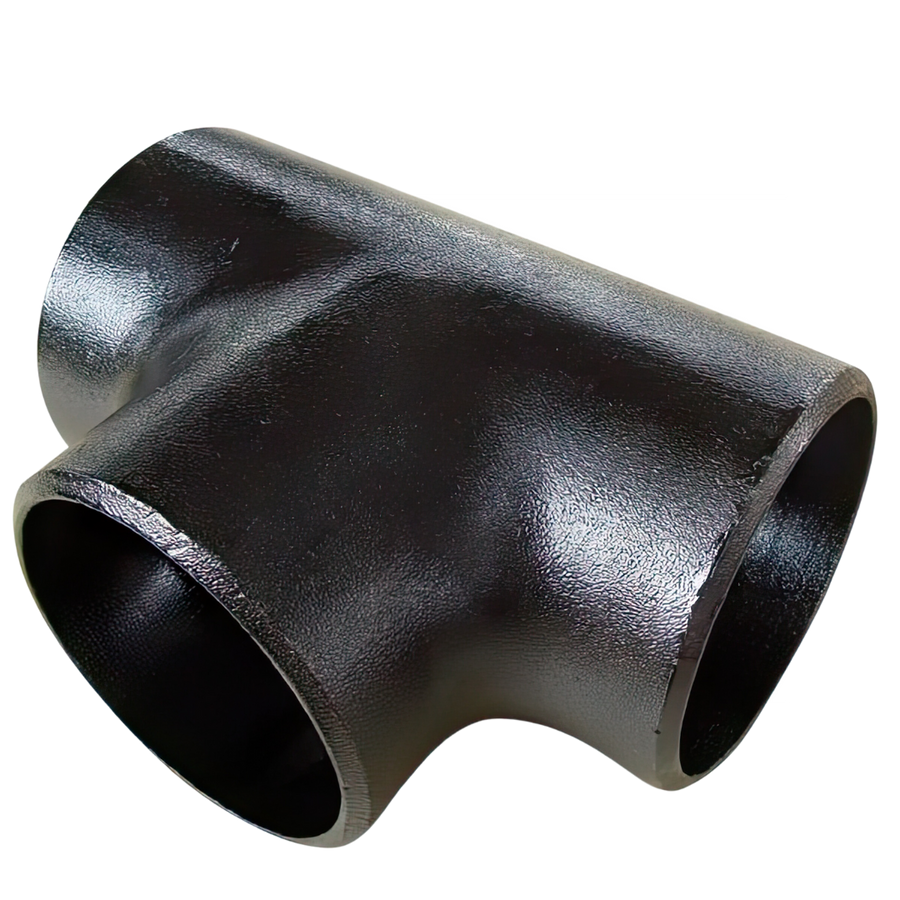 Tee recta de acero al carbono A234 WPB sin costura para derivaciones de piping Solintek